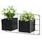 Glitzhome® Black Metal Vertical Wall Planter Stands Set
